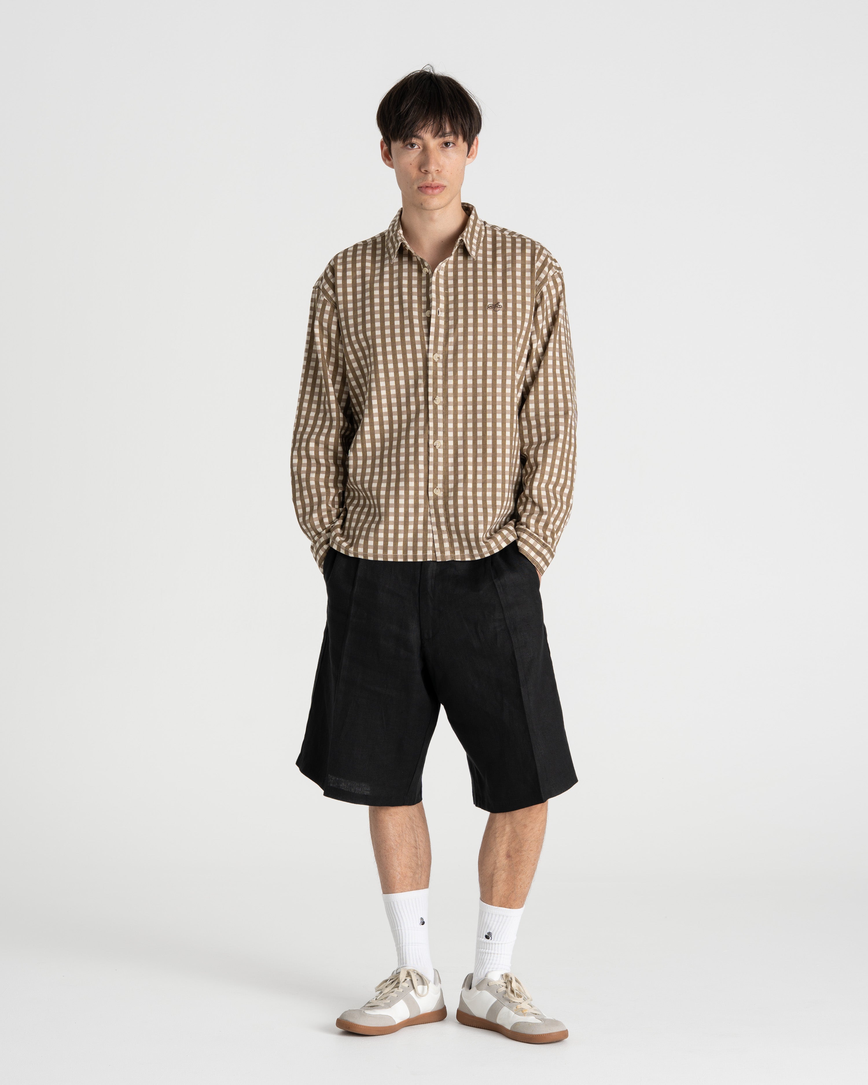 Checked Shirt Mokka